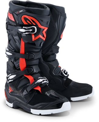 ALPINESTARS Tech 7 Enduro Drystar Boot - Black/Red Fluo/White 