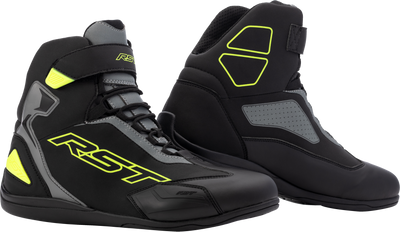 RST Sabre Moto CE Shoe - Blk/Gry/Flo Yellow