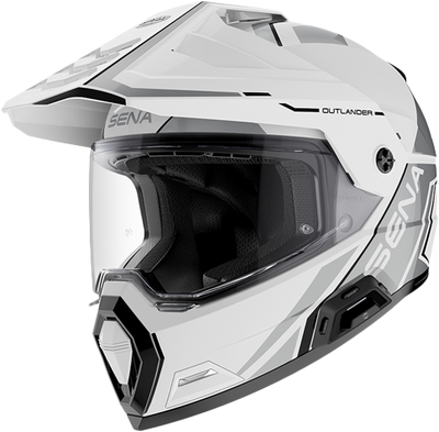 SENA Outlander Smart Dual Sport Helmet - White
