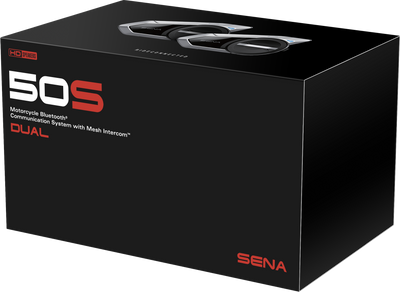 SENA 50S HD Bluetooth Communication System w/ Mesh Intercom - Dual Pack
