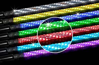 BOSS AUDIO 360 Degree RGB LED Whip Flag - 2'