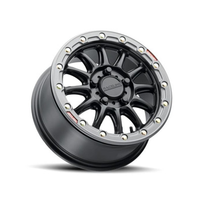RACELINE ALPHA BLACK W/GUNMETAL RING 15X7 5X114.3 +25