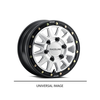 RACELINE ALPHA HYPER SILVER W/ BLK RING 15X7 4X137 +10