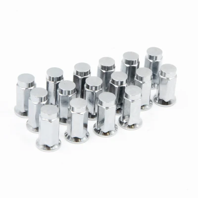 RACELINE 16 PACK 12MM X 1.25 (17MM HEX,FLAT) CHROME