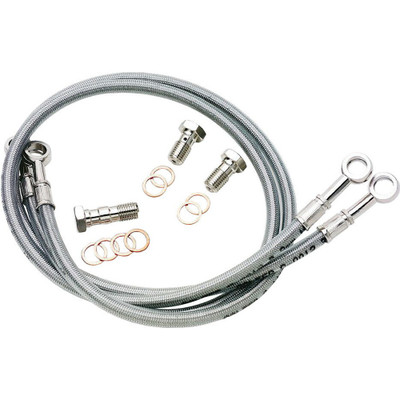 GBRAKES BRAKE LINE FRONT SILVER SUZ
