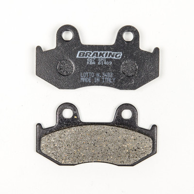 BRAKING BRAKE PAD SET SEMI-METALLIC