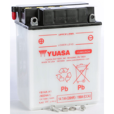 YUASA BATTERY YB14A-A1 CONVENTIONAL