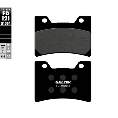 GALFER BRAKE PADS SEMI METALLIC FD121G1054