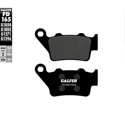 GALFER BRAKE PADS SEMI METALLIC FD165G1054