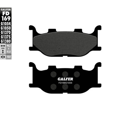 GALFER BRAKE PADS SEMI METALLIC FD169G1054