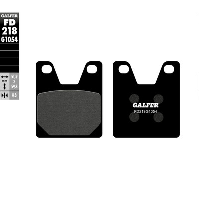 GALFER BRAKE PADS SEMI METALLIC FD218G1054