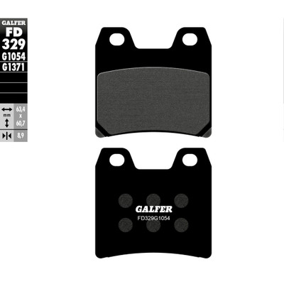 GALFER BRAKE PADS SEMI METALLIC FD329G1054