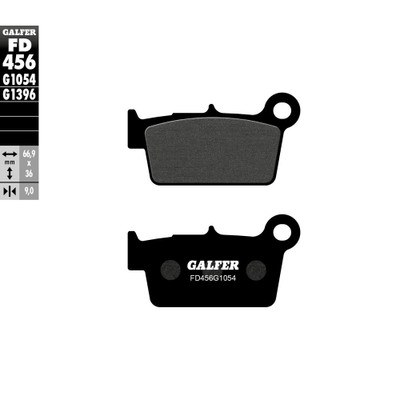 GALFER BRAKE PADS SEMI METALLIC FD456G1054