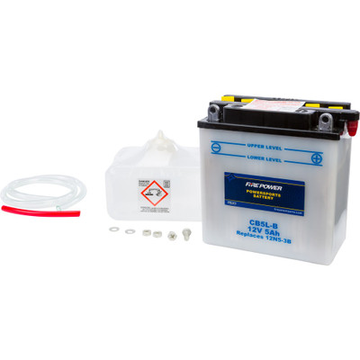FIRE POWER BATTERY W/ACID CB5L-B 12V HEAVY DUTY