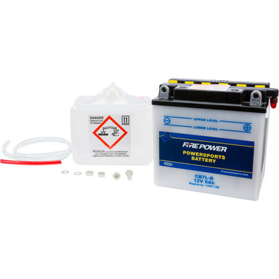 FIRE POWER BATTERY W/ACID CB7L-B 12V HEAVY DUTY