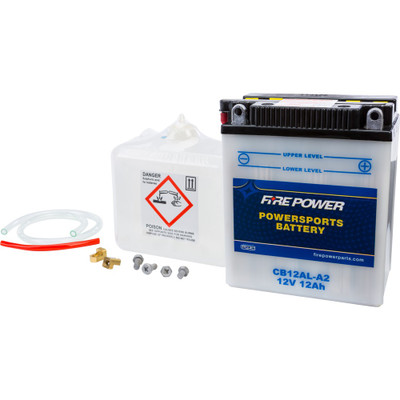 FIRE POWER BATTERY W/ACID CB12AL-A2 12V HEAVY DUTY
