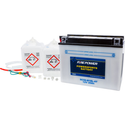 FIRE POWER BATTERY W/ACID SC50-N18L-AT 12V HEAVY DUTY