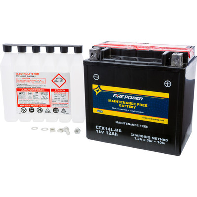 FIRE POWER BATTERY CTX14L-BS MAINTENANCE FREE