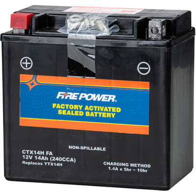 FIRE POWER BATTERY CTX14H SEALED FACTORY ACTIVATED CTX14H (FA)