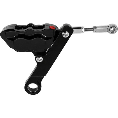 HAWG HALTERS INC 4 PISTON FRONT BRAKE KIT FLSTS BLACK FKHSAB100