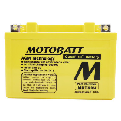 MOTOBATT BATTERY MBTX9U SEALED FACTORY ACTIVATED