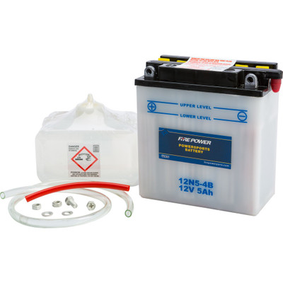 FIRE POWER BATTERY W/ACID 12N5-4B 12V