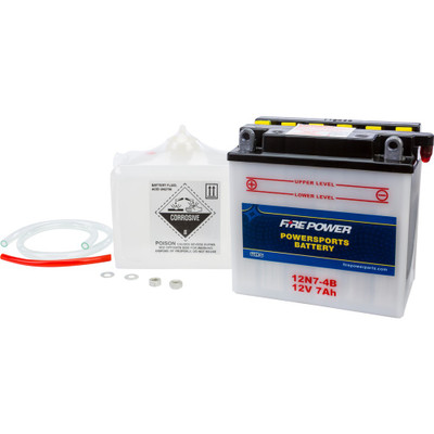 FIRE POWER BATTERY W/ACID 12N7-4B 12V