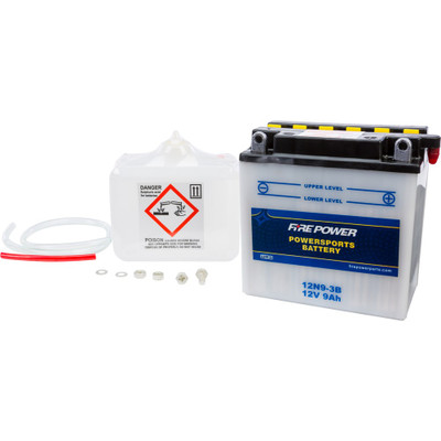 FIRE POWER BATTERY W/ACID 12N9-3B 12V