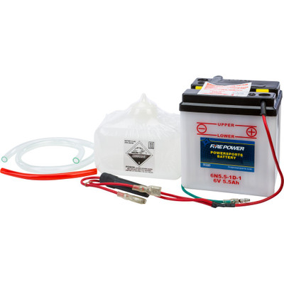 FIRE POWER BATTERY W/ACID 6N5.5-1D-1 6V