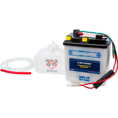 FIRE POWER BATTERY W/ACID 6N6-1B 6V