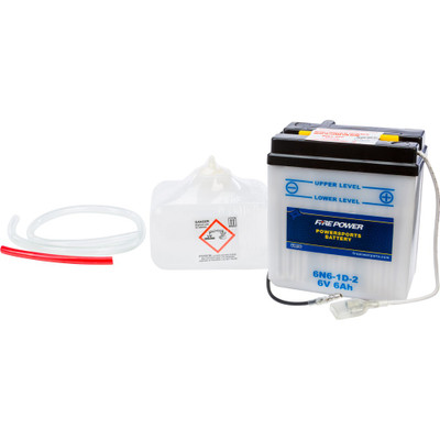 FIRE POWER BATTERY W/ACID 6N6-1D-2 6V