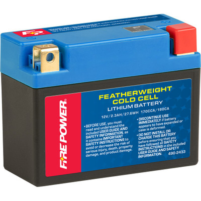 FIRE POWER FEATHERWEIGHT LITHIUM BATTERY 170 CCA 12V/27.6WH HJ12L-FPZ