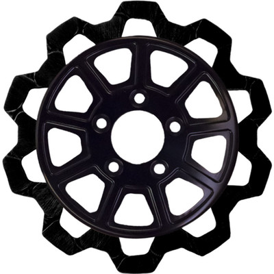 LYNDALL BRAKES 9 SPOKE ROTOR REAR BLK/BLK BOW TIE 11.5" 5MM 4102-2133