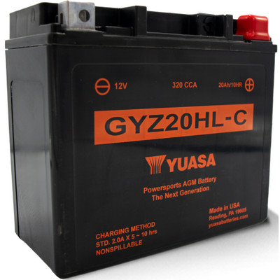 YUASA BATTERY GYZ20HL-C SEALED FACTORY ACTIVATED YUAM720GHC
