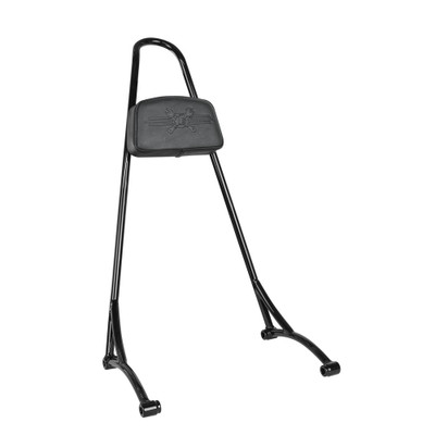BURLY BRAND TALL SISSY BAR W/ PAD BLACK B13-1506B