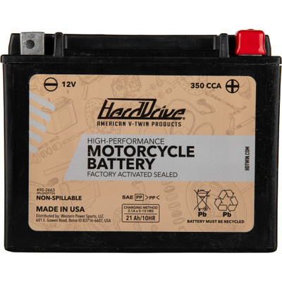 HARDDRIVE HIGH PERFORM BATTERY YTX24HL CCA 350 HRDM7250H