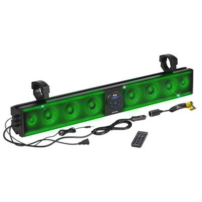 BOSS AUDIO 36" RIOT SOUND BAR WITH RGB 8 SPEAKERS FITS 1.5-2.0" BARS BRT36RGB