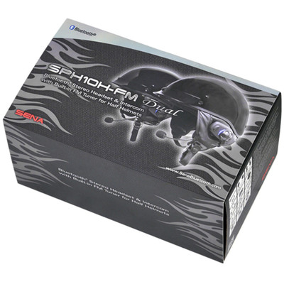 SENA SPH10H-FM W/BUILT-IN FM TUNER FOR HALF HELMETS DUAL PACK SPH10HD-FM-01