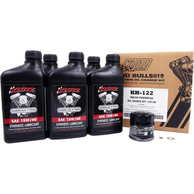 KLOTZ INDIAN POWERPLUS 5QT SYNTHETIC OIL CHANGE KIT
