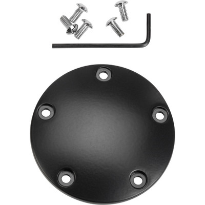 HARDDRIVE POINT COVER SATIN BLACK 99-17 TWIN CAM 37-035SB
