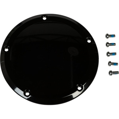 HARDDRIVE SMOOTH DERBY COVER GLOSS BLACK TOURING 16-UP 37-090GB