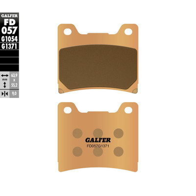 GALFER BRAKE PADS SINTERED FD057G1371