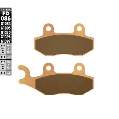 GALFER BRAKE PADS SINTERED FD086G1396