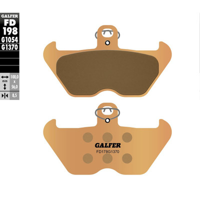 GALFER BRAKE PADS SINTERED FD198G1370