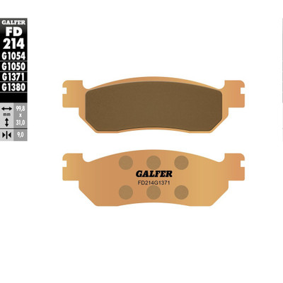 GALFER BRAKE PADS SINTERED FD214G1371