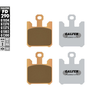 GALFER BRAKE PADS SINTERED CERAMIC FD290G1375