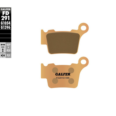 GALFER BRAKE PADS SINTERED FD291G1396