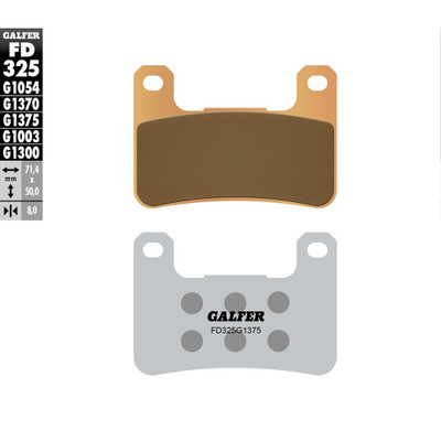 GALFER BRAKE PADS SINTERED CERAMIC FD325G1375