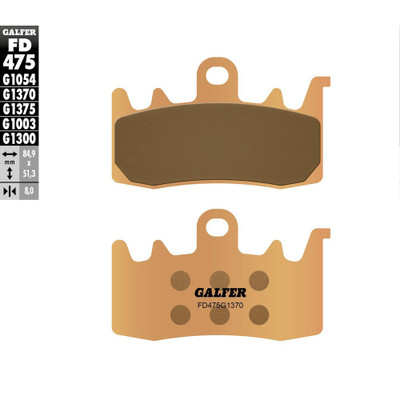 GALFER BRAKE PADS SINTERED FD475G1370