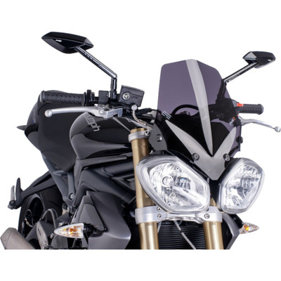 PUIG WINDSCREEN NAKED NEW GEN DARK SMOKE TRI 5658F